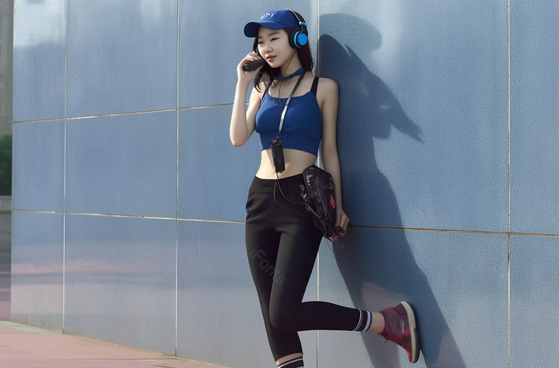 玩滑板的年轻女士运动后休息人物摄影,高清,摄影图,摄影图片,图片大全,摄影图免费下载